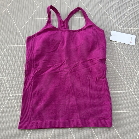 NEW Lululemon Ebb To Street Tank Size 12 Ripe Raspberry LW1AX1S - Picture 1 of 5